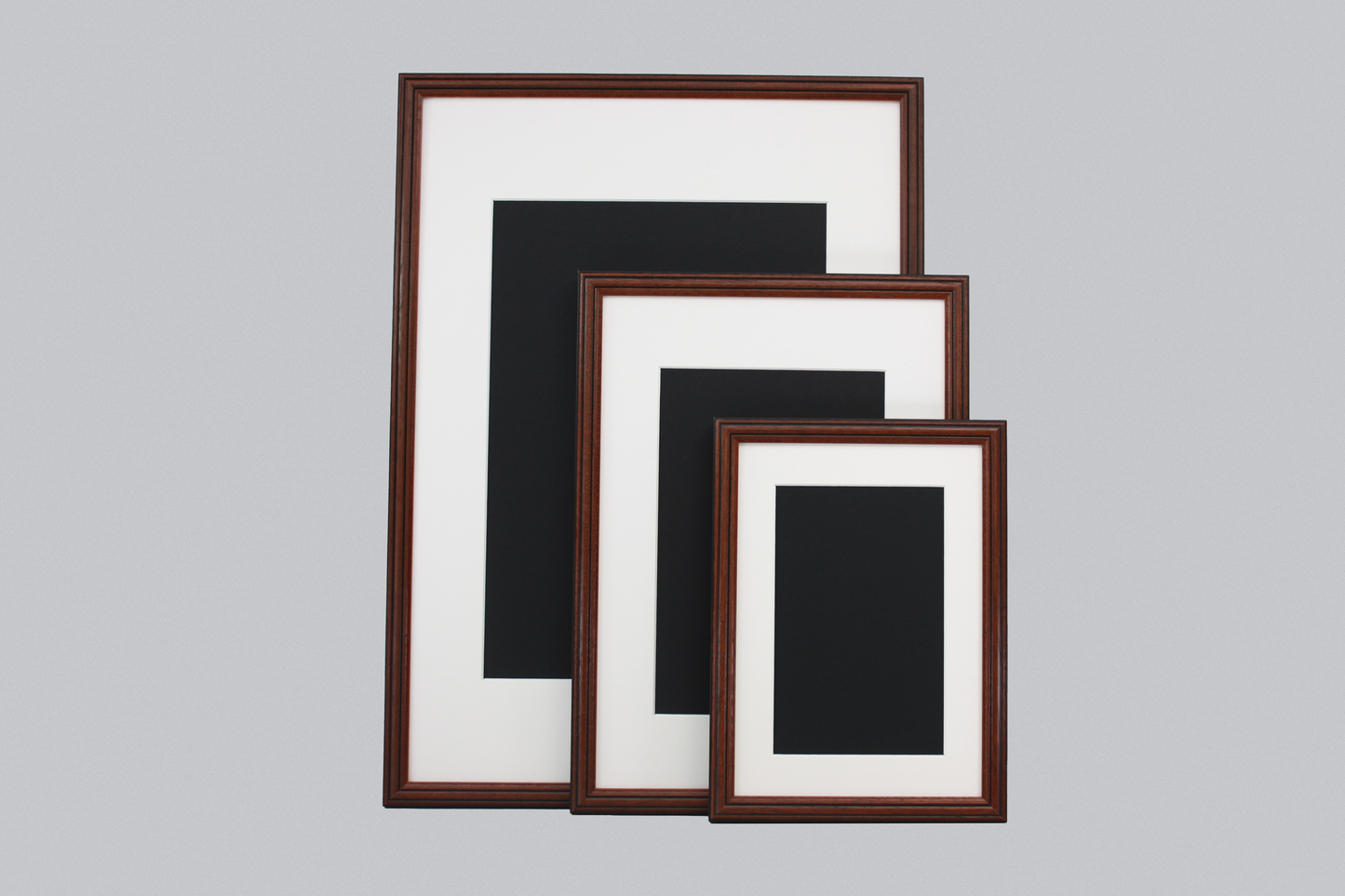 Mahogany - A-Size Frames - Traditional Style - A1, A2, A3, A4 Size Wooden Poster Frame - PhotoFramesandMore - Wooden Picture Frames