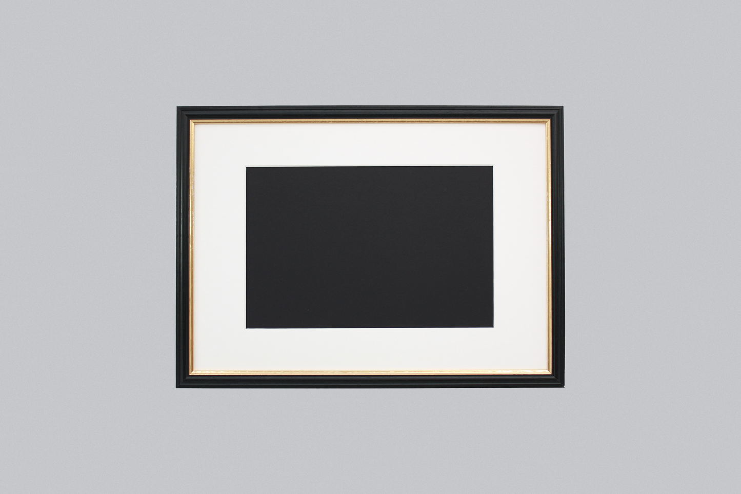 Black with a gold trim - A-Size Frames - Traditional Style - A1, A2, A3, A4 Size Wooden Poster Frame - PhotoFramesandMore - Wooden Picture Frames