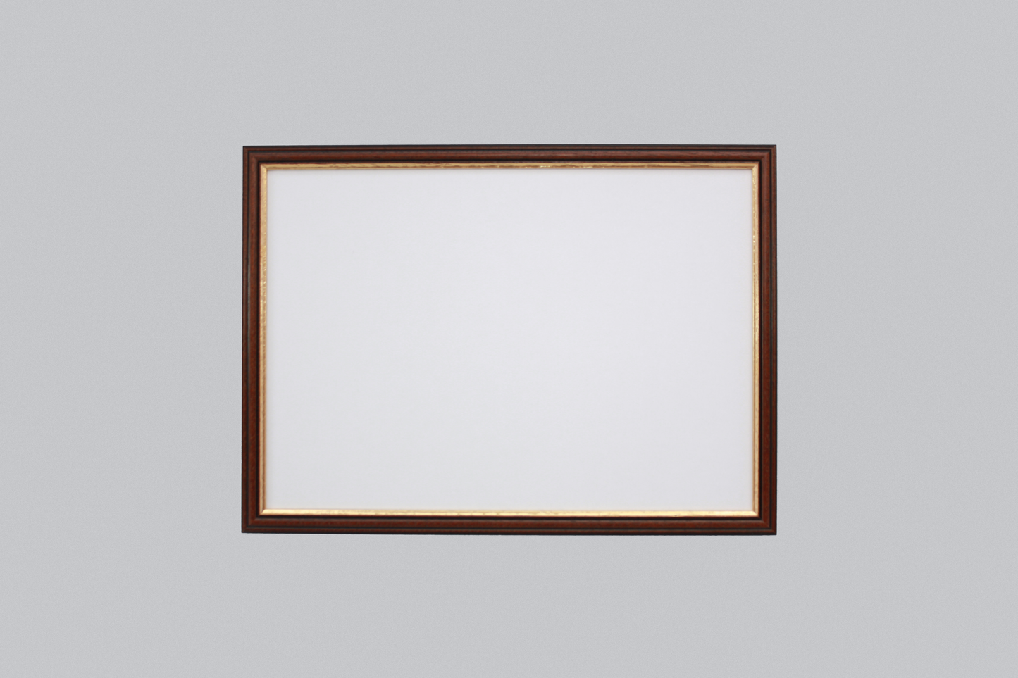 Mahogany with a gold trim - A-Size Frames - Traditional Style - A1, A2, A3, A4 Size Wooden Poster Frame - PhotoFramesandMore - Wooden Picture Frames