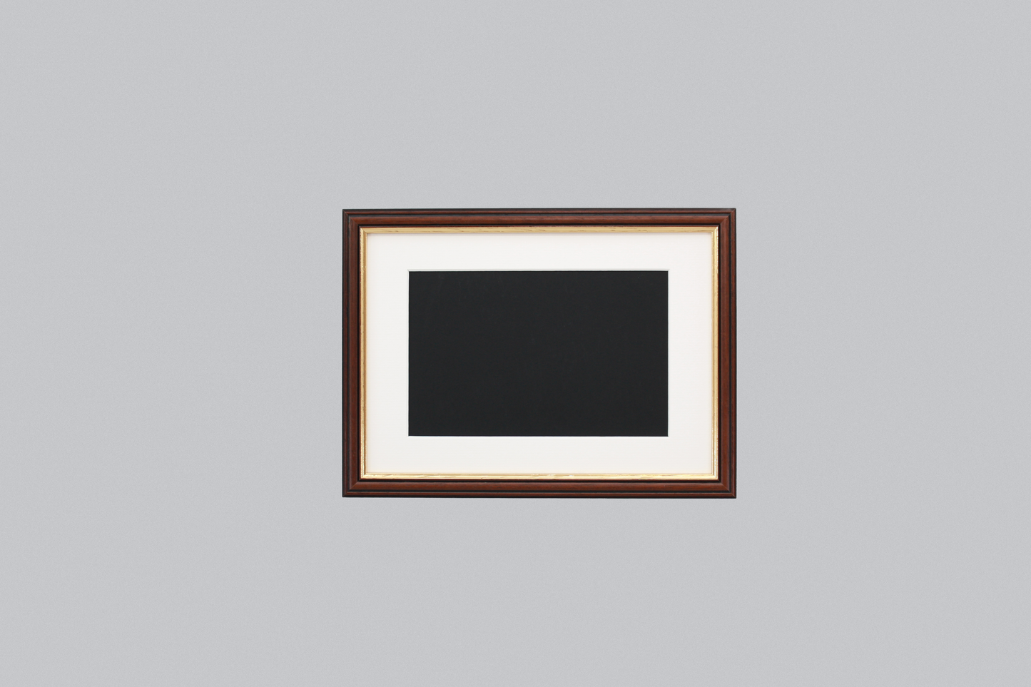 Mahogany with a gold trim - A-Size Frames - Traditional Style - A1, A2, A3, A4 Size Wooden Poster Frame - PhotoFramesandMore - Wooden Picture Frames
