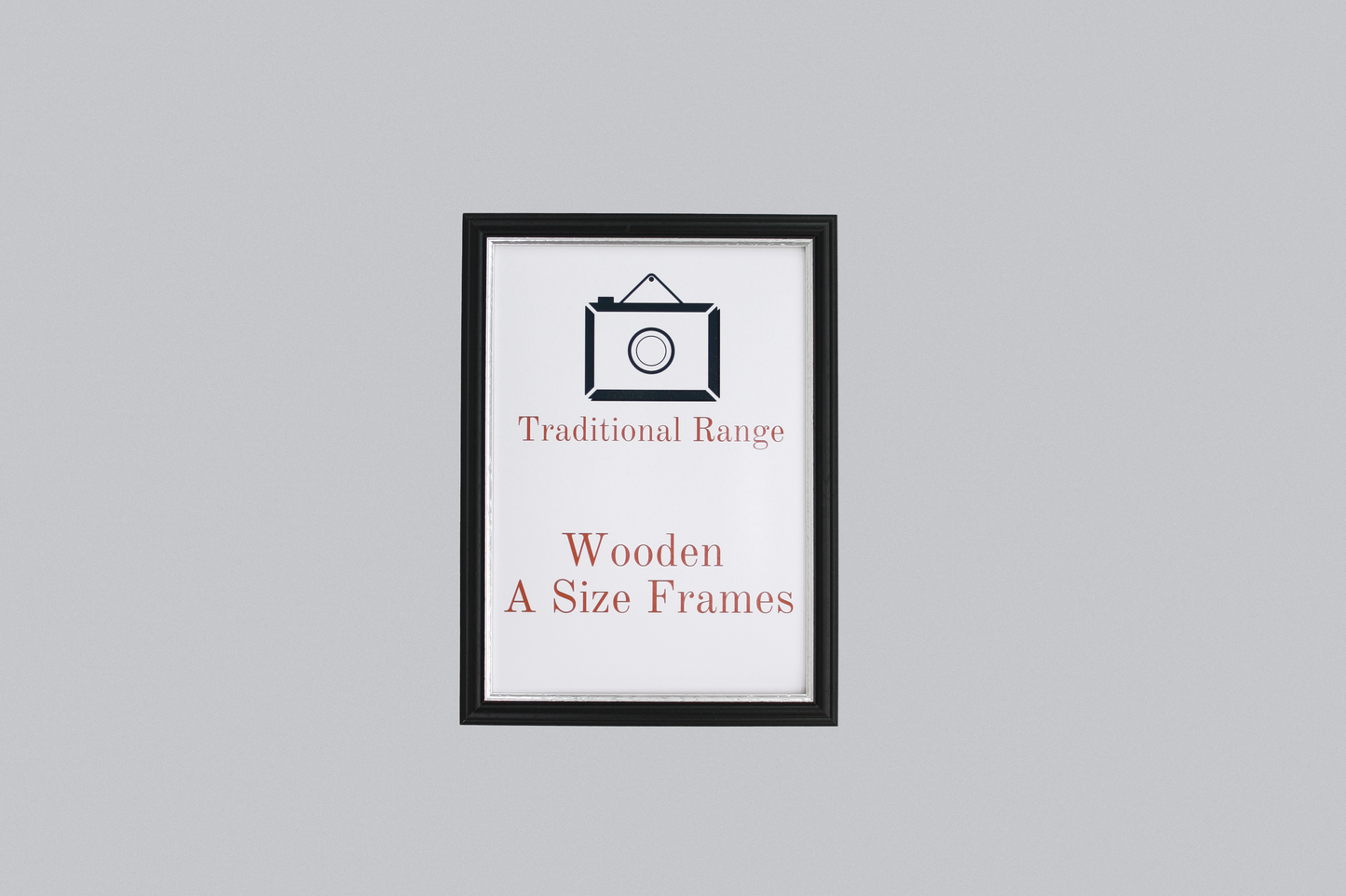 Black with a gold trim - A-Size Frames - Traditional Style - A1, A2, A3, A4 Size Wooden Poster Frame - PhotoFramesandMore - Wooden Picture Frames