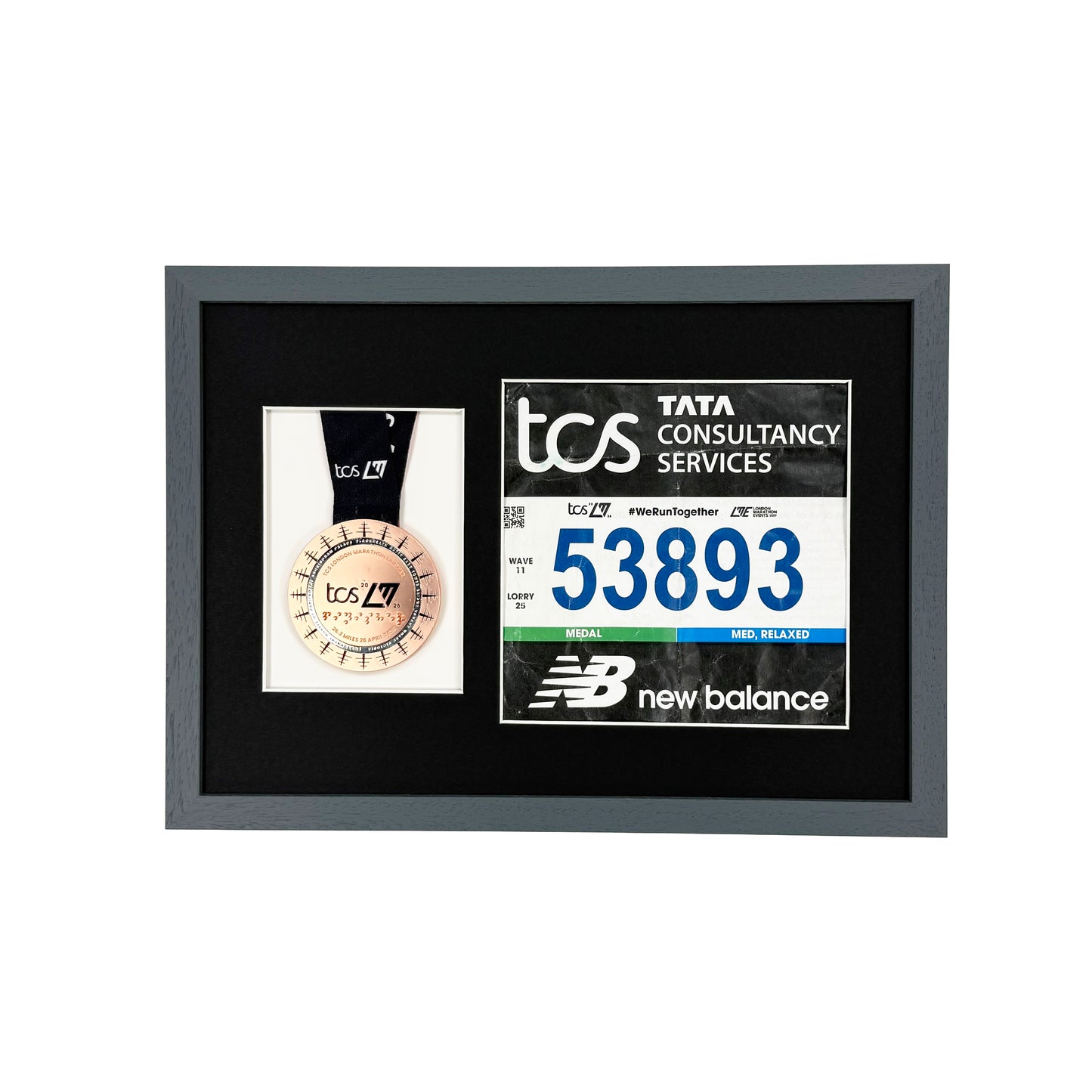 London Marathon 2026 Frame. Black Mount.