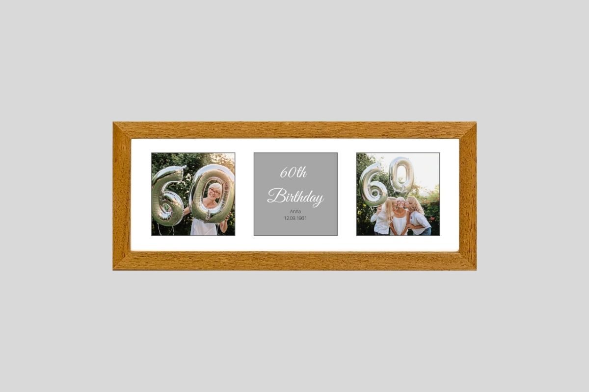 Personalised Birthday Frames. Your Pictures with your own message - PhotoFramesandMore - Wooden Picture Frames
