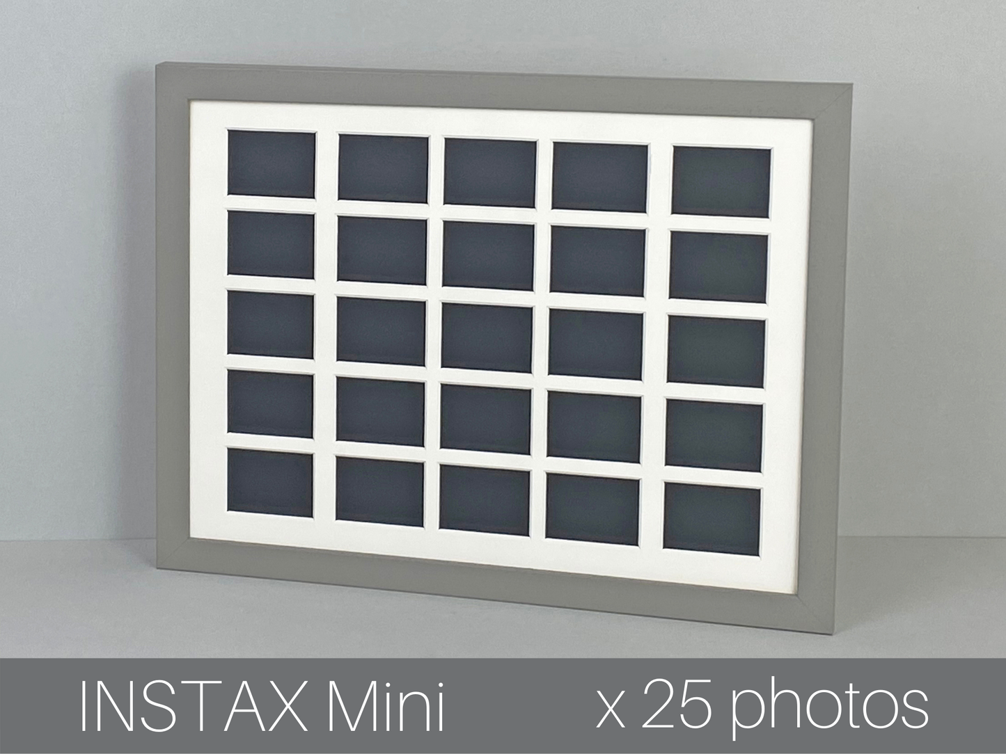 Instax Mini Photo Frame. Holds Twenty Five instax sized Photos. 30x40cm. - PhotoFramesandMore - Wooden Picture Frames