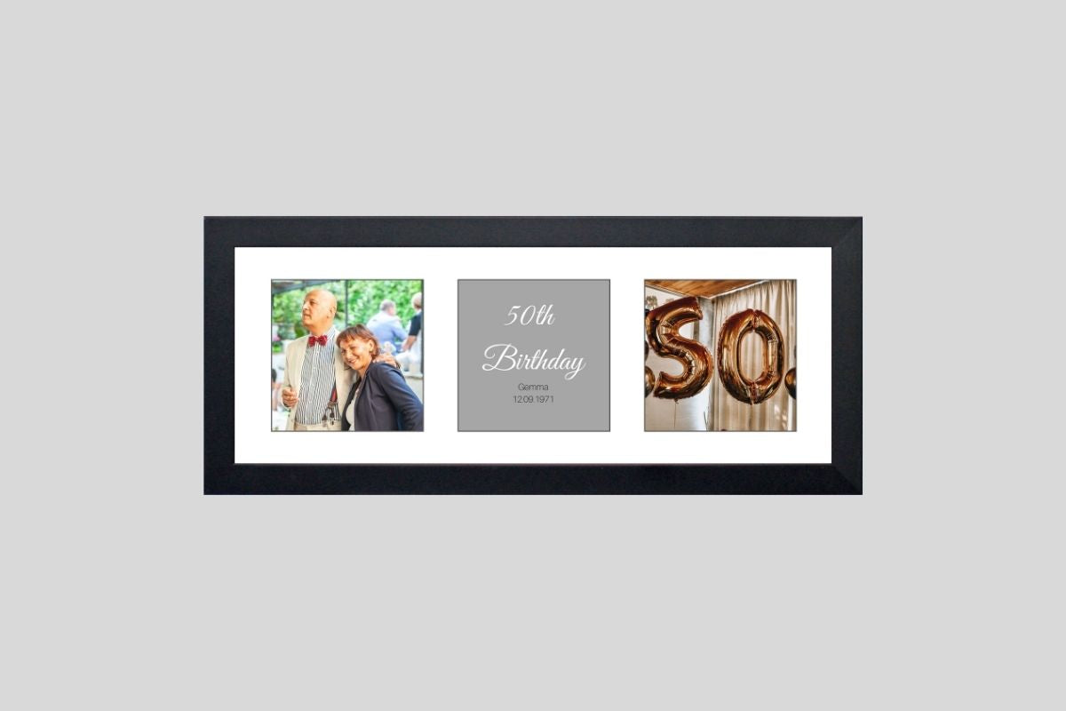 Personalised Birthday Frames. Your Pictures with your own message - PhotoFramesandMore - Wooden Picture Frames