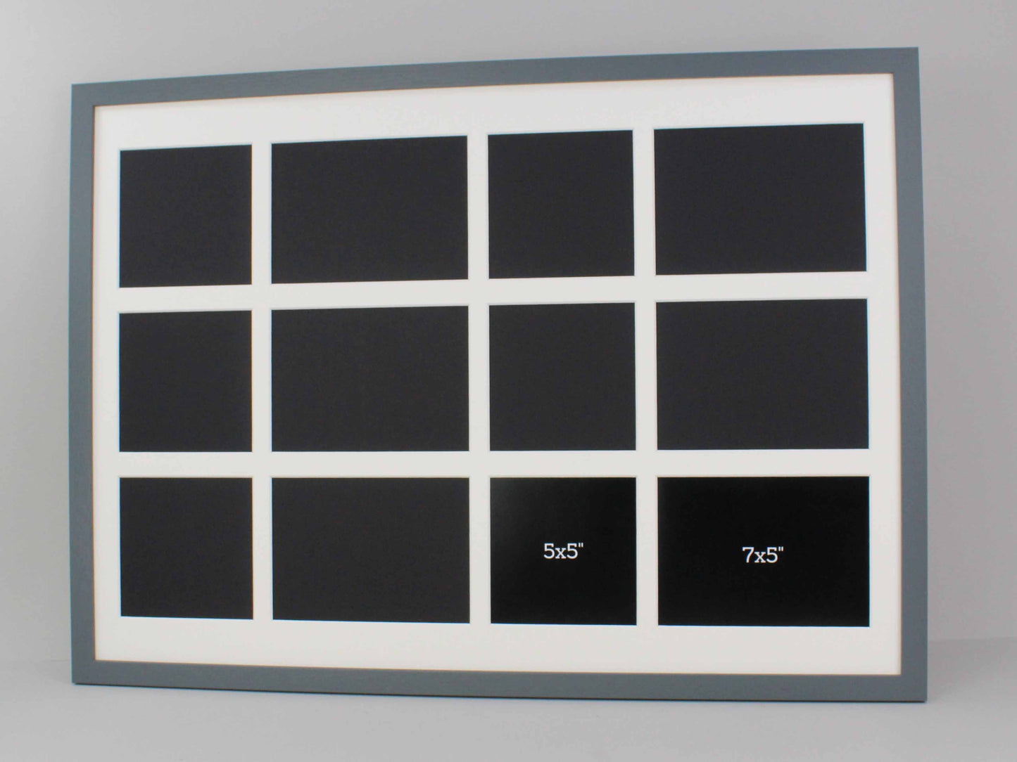 Suits Six 5x5" and Six 5x7" sized photos. Mixed Sizes. 50x70cm. Multi Aperture Photo Frame. - PhotoFramesandMore - Wooden Picture Frames