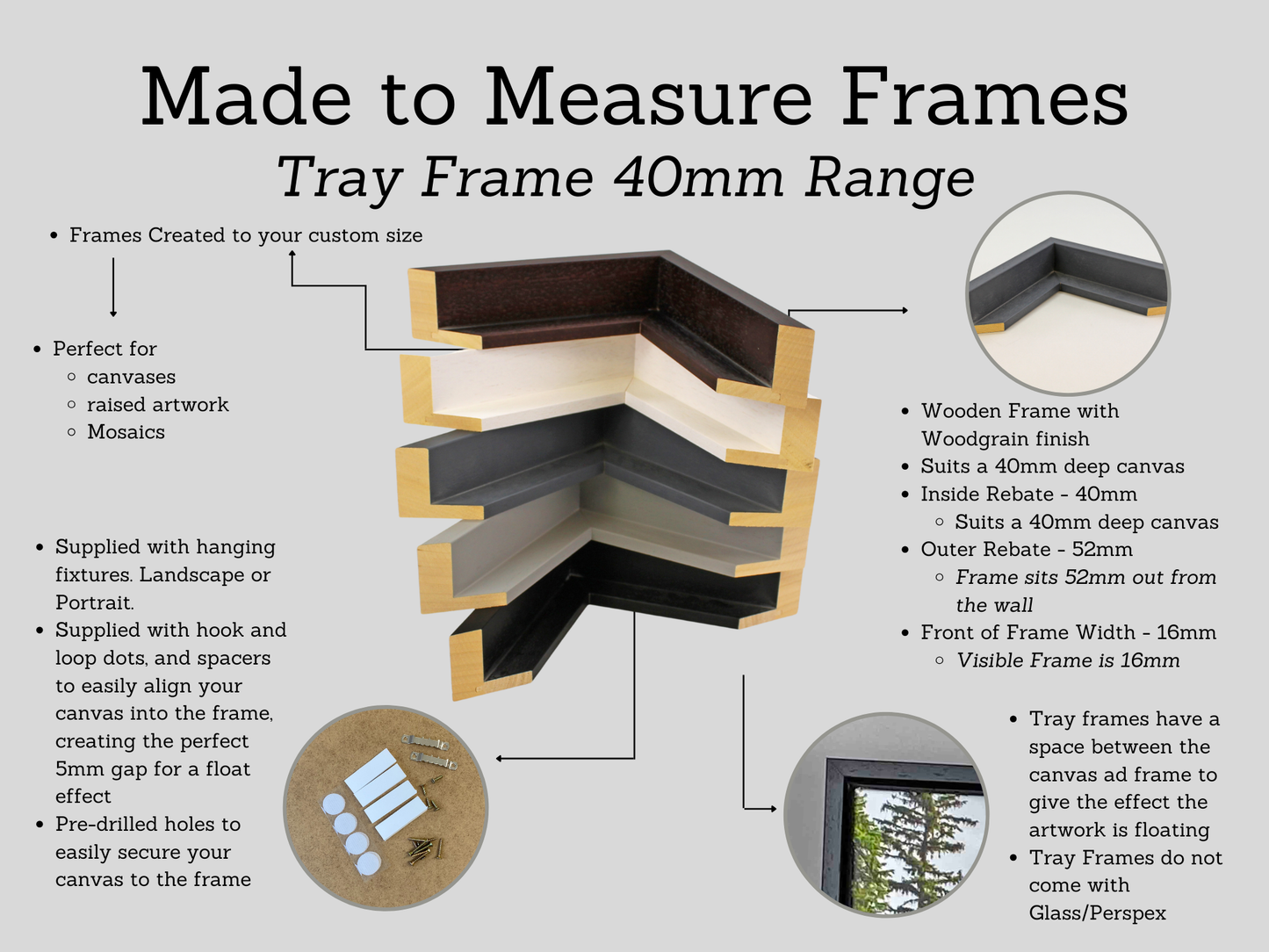 a picture of a frame with instructions for it