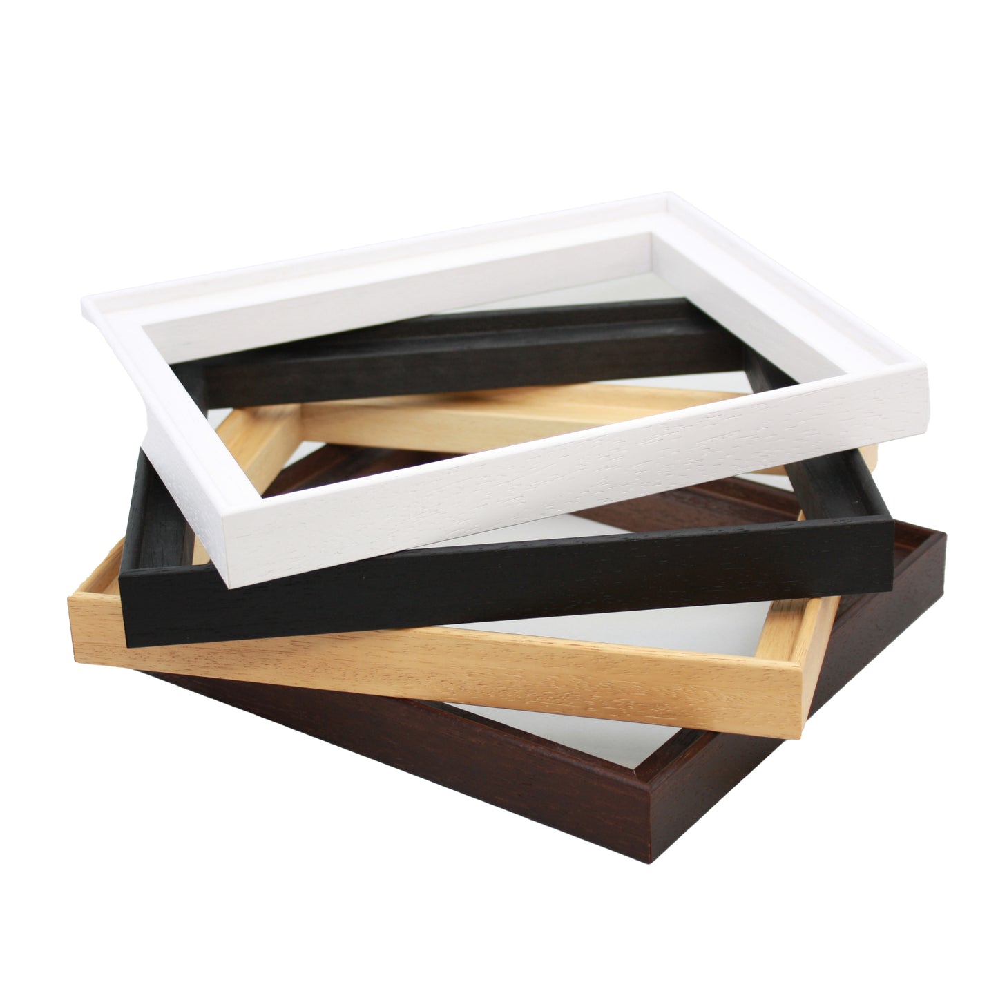 Art Board Frame - Natural Wood Colour - Wooden Tray Frame. Frames Designed for Canvas Panels. - PhotoFramesandMore - Wooden Picture Frames
