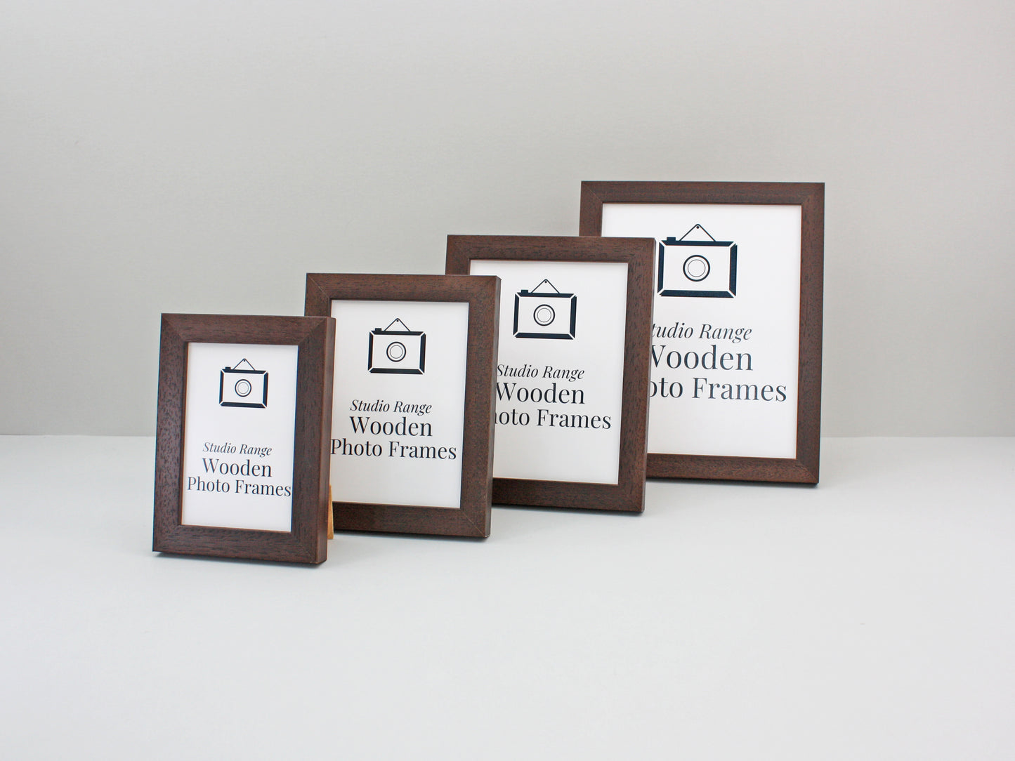 Walnut Colour - Wooden Photo Frames - Stand or Hang. - PhotoFramesandMore - Wooden Picture Frames