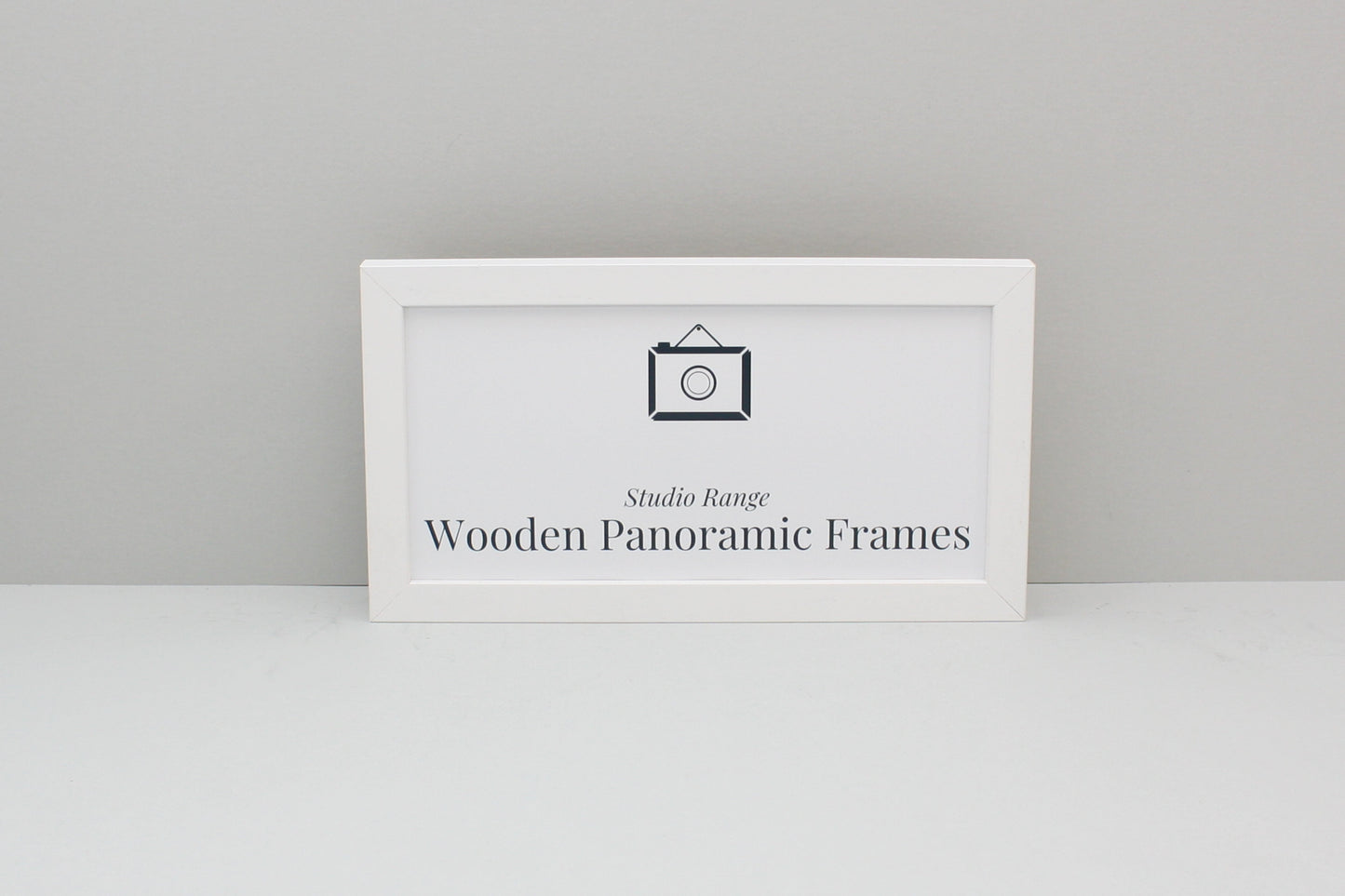 White Panoramic Picture Frames - Studio Range - PhotoFramesandMore - Wooden Picture Frames