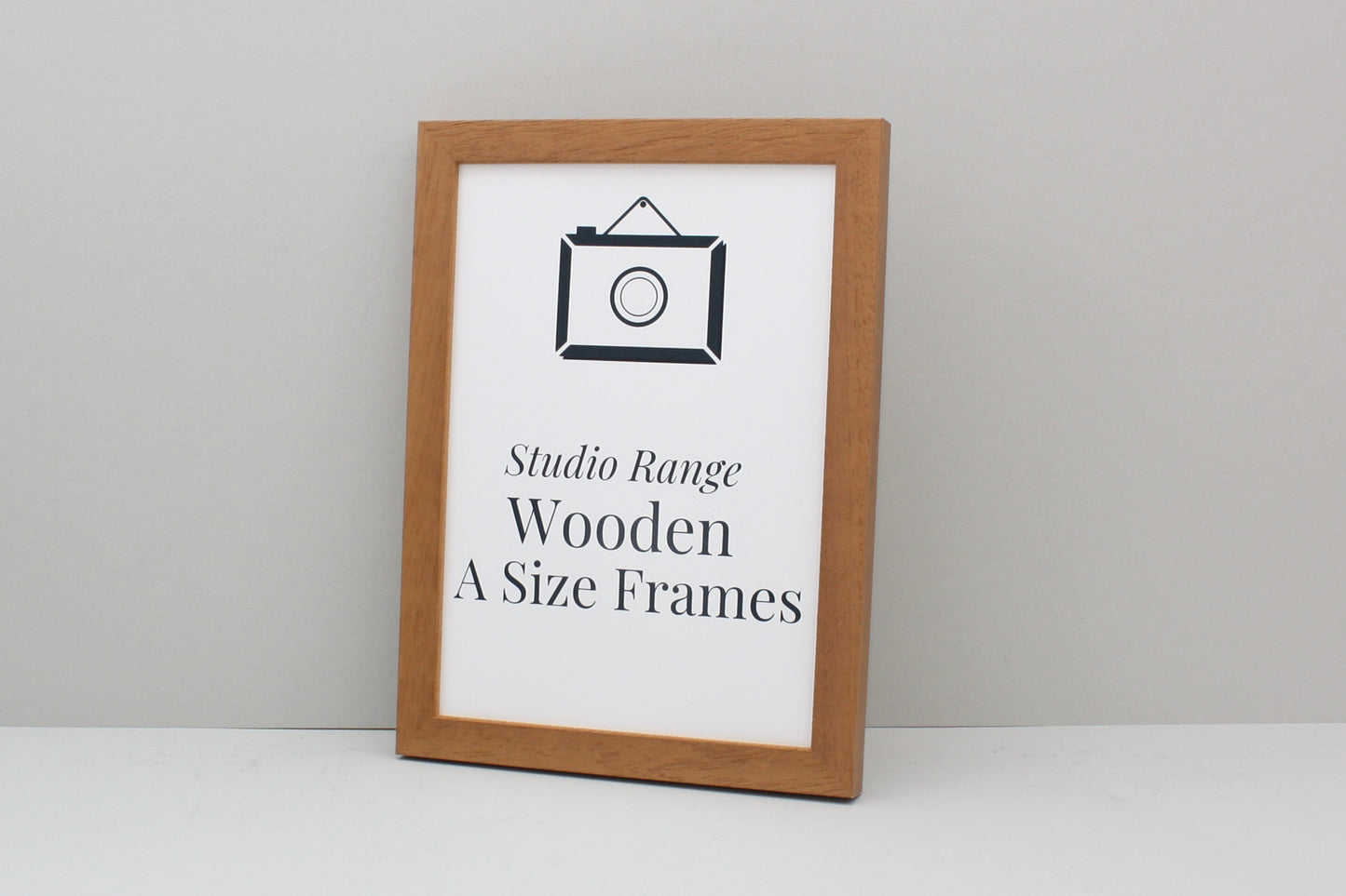 Oak Colour A-Size Frames - A1, A2, A3, A4 Size Wooden Poster Frame - PhotoFramesandMore - Wooden Picture Frames