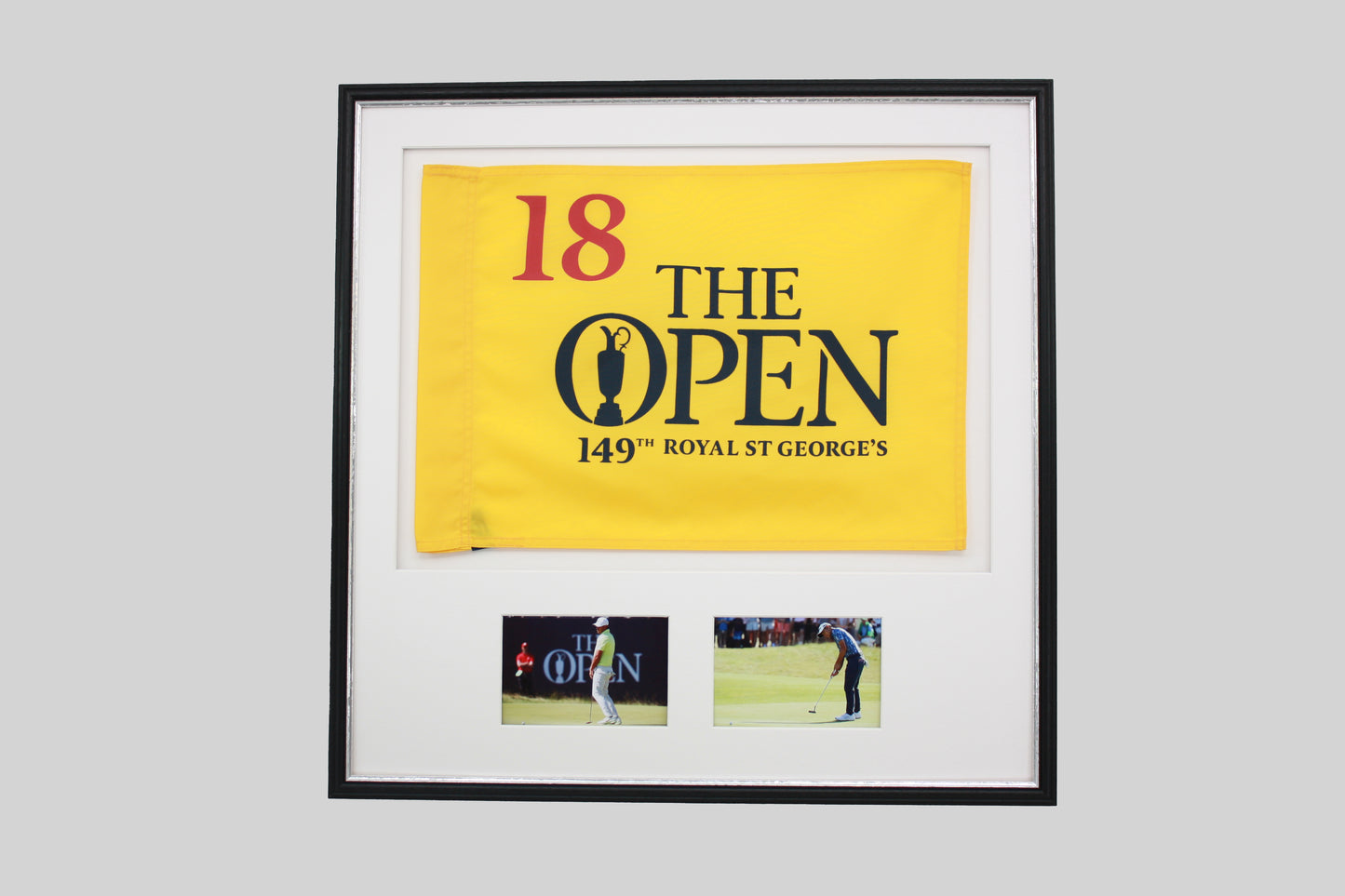 Golf Flag Display Frame, with Two 6x4" Photos. Traditional Range.