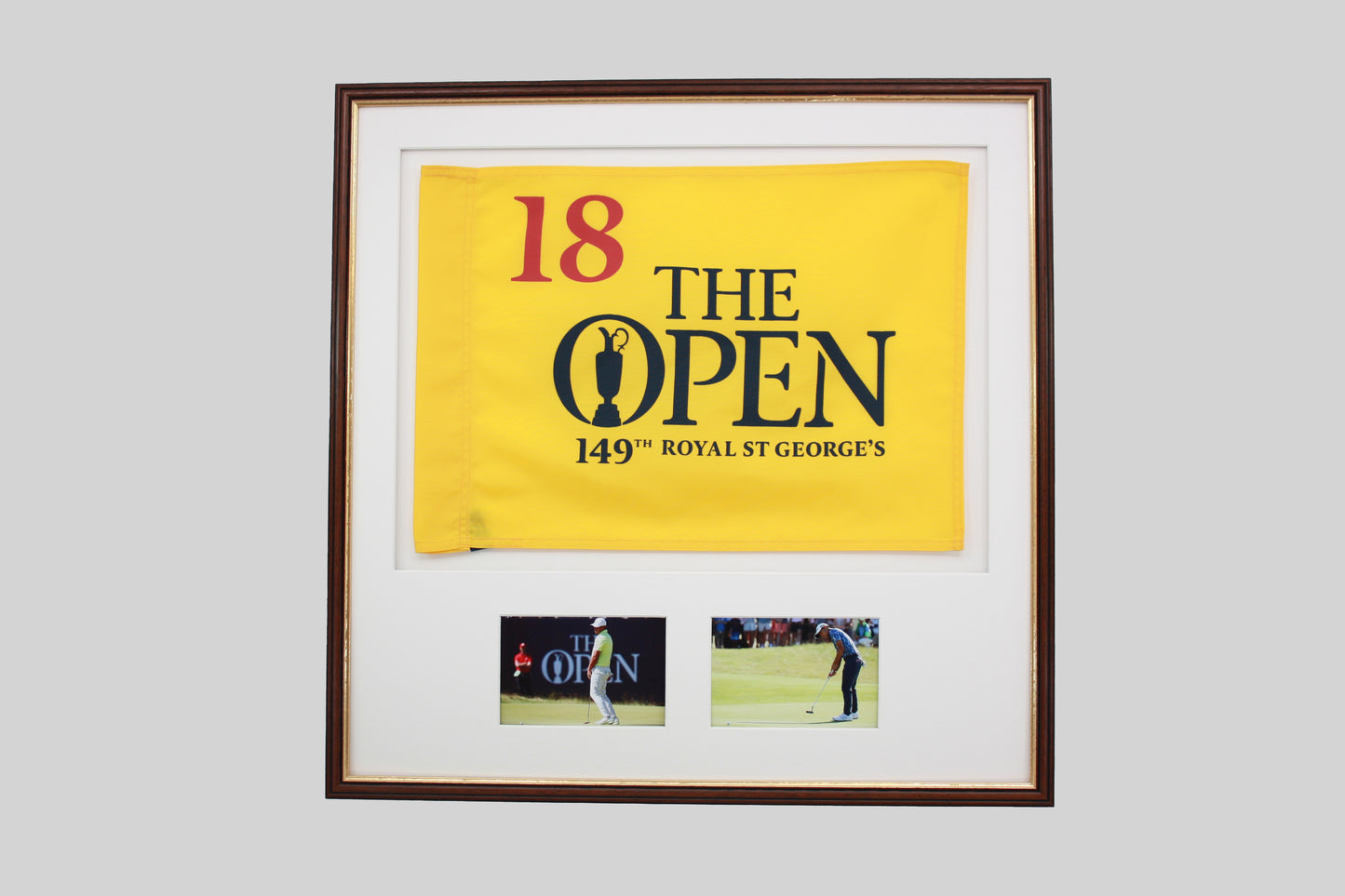 Golf Flag Display Frame, with Two 6x4" Photos. Traditional Range.