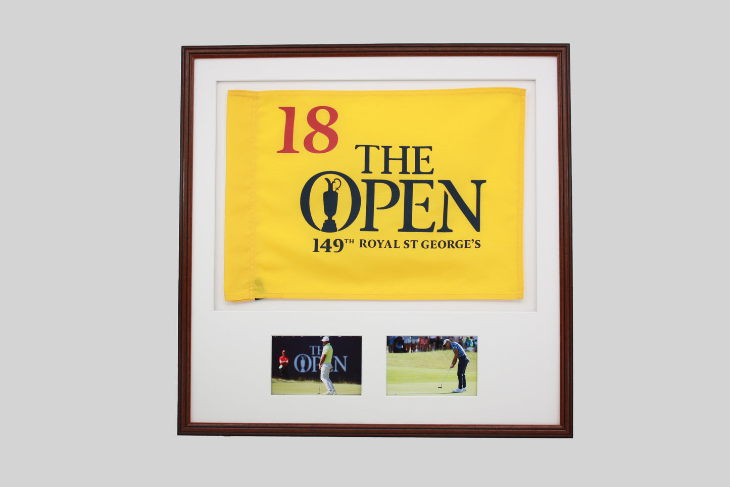 Golf Flag Display Frame, with Two 6x4" Photos. Traditional Range.