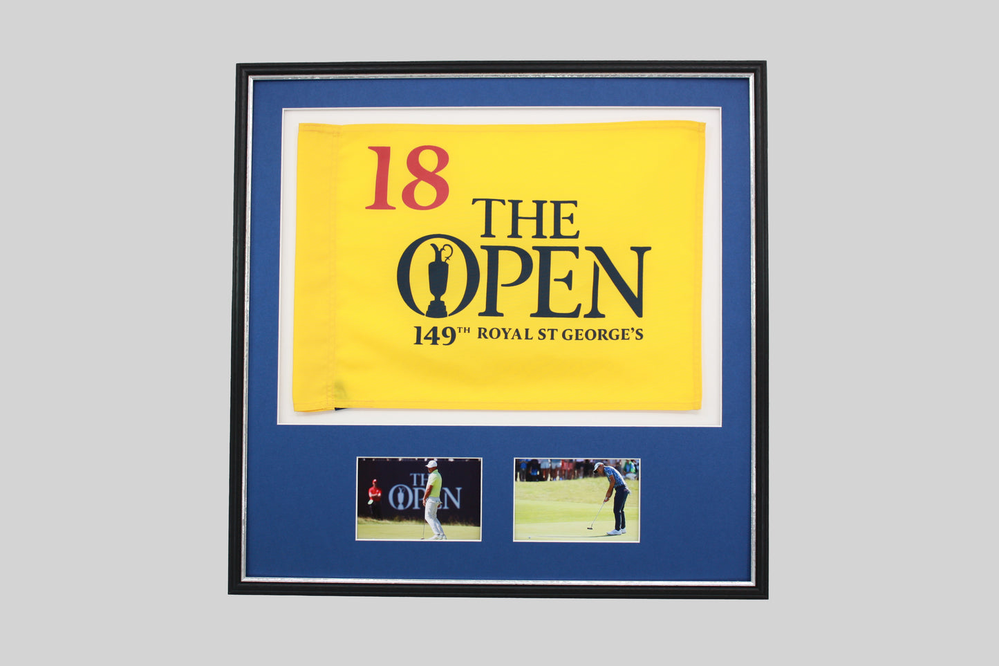 Golf Flag Display Frame, with Two 6x4" Photos. Traditional Range.