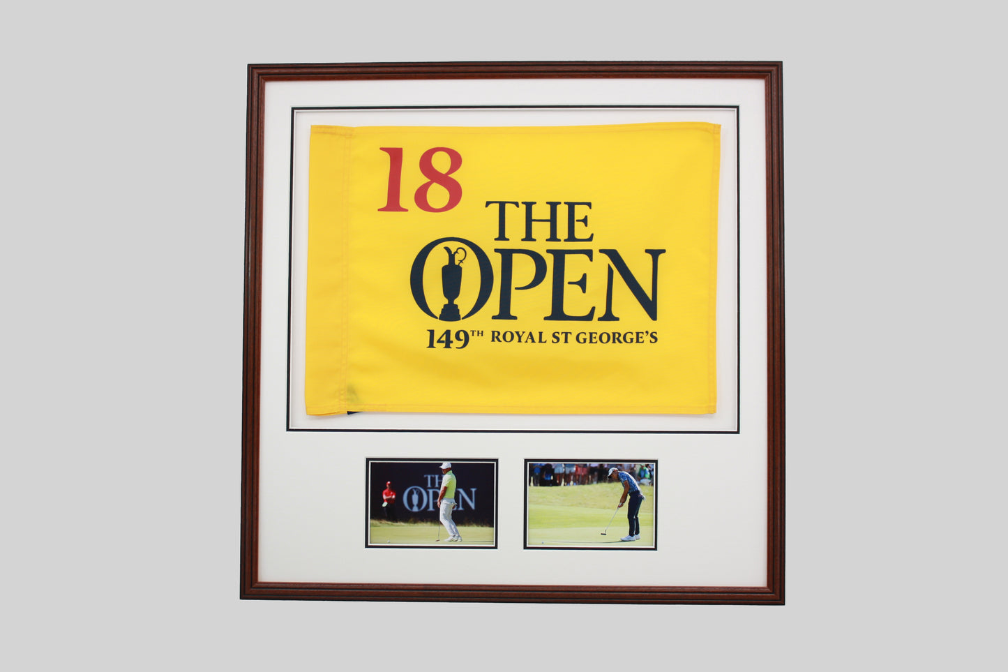 Golf Flag Display Frame, with Two 6x4" Photos. Traditional Range.