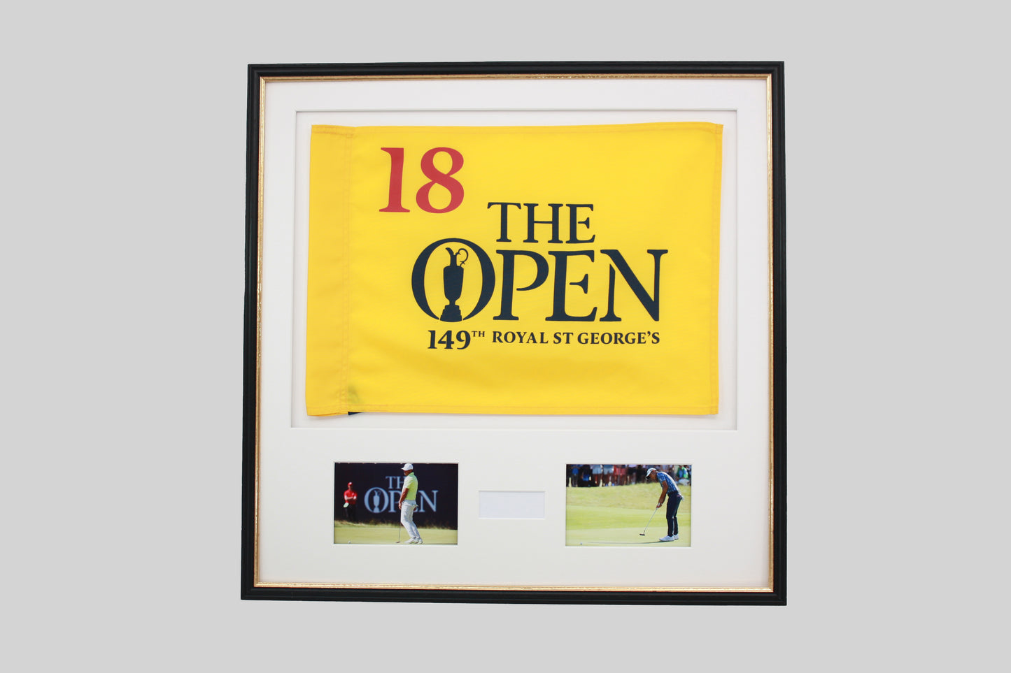 Personalised Flag Display Frame, with text box and 6x4" Photos. Traditional Range