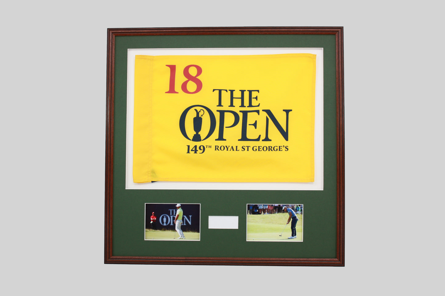 Personalised Flag Display Frame, with text box and 6x4" Photos. Traditional Range
