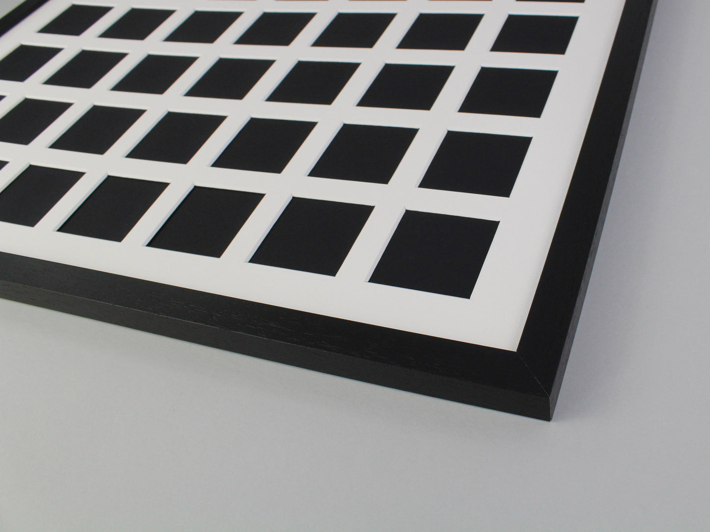 Instax Square Multi Aperture Wooden Photo Frame. Holds Thirty-Six 62mmx62mm sized Photos. 50x50cm. - PhotoFramesandMore - Wooden Picture Frames