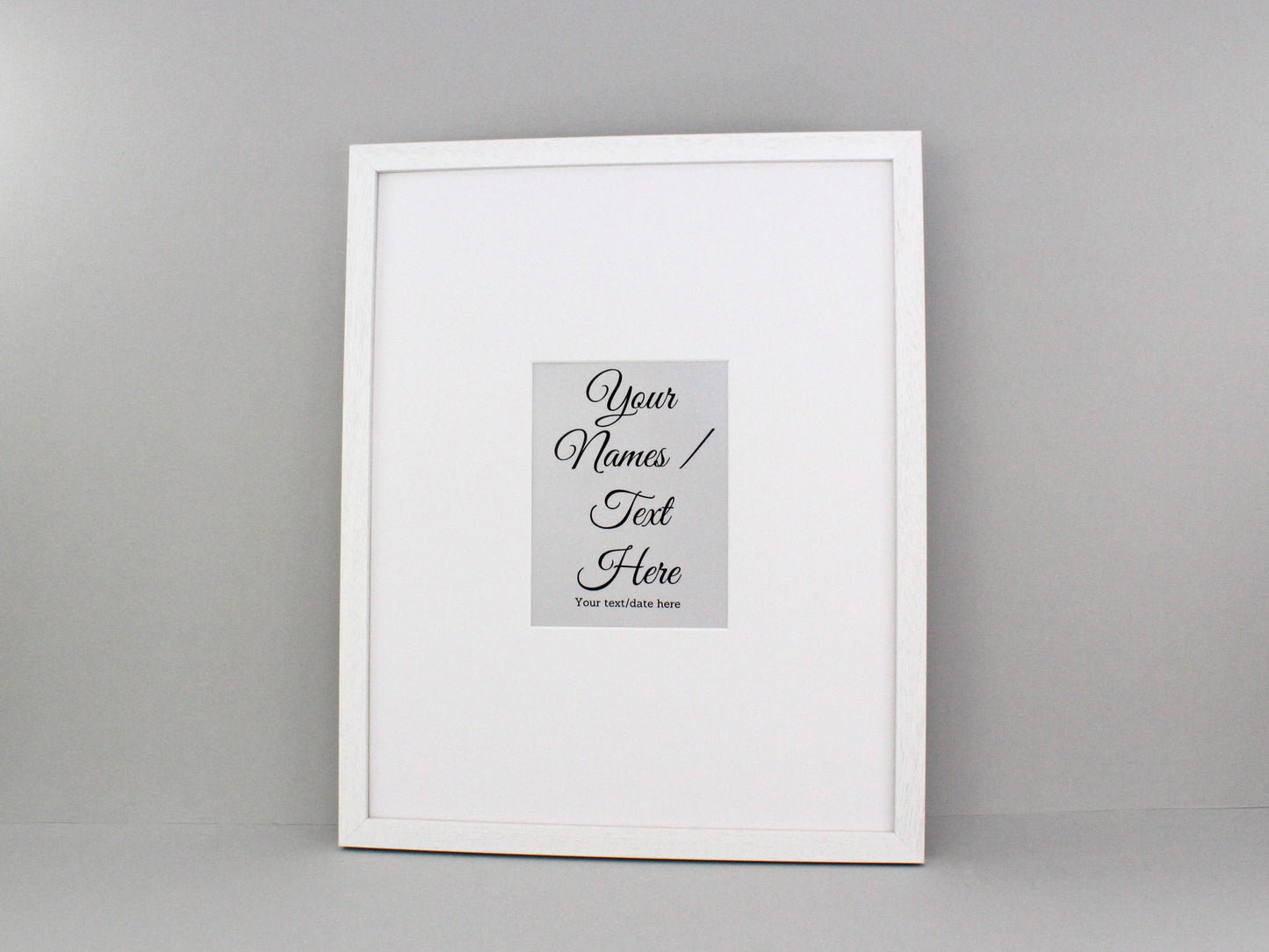 Wedding Signing Frames. 40x50cm. With 8x6" Aperture for personalised Name/Quote or for a Photo. Wedding Guestbook. Handmade by Art@Home. - PhotoFramesandMore - Wooden Picture Frames