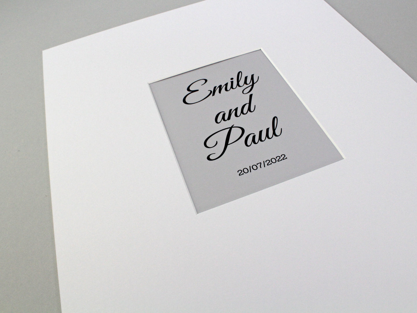 Wedding Signing Frames. 50x50cm. With 8x8inch Aperture for personalised Name/Quote or for a Photo. Wedding Guestbook. - PhotoFramesandMore - Wooden Picture Frames