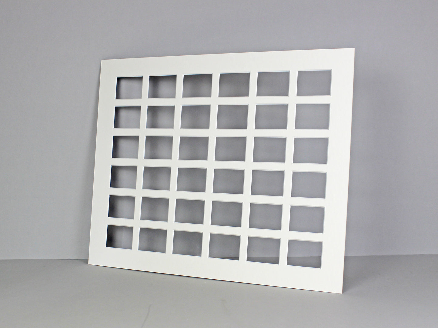 Instax Mini Mount. To Suit Thirty-Six 46x62mm sized Photos. Outer Mount size 40x50cm. Portrait or Landscape. - PhotoFramesandMore - Wooden Picture Frames