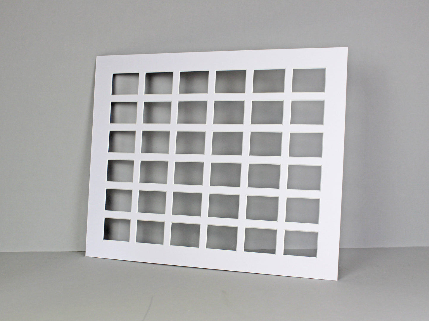 Instax Mini Mount. To Suit Thirty-Six 46x62mm sized Photos. Outer Mount size 40x50cm. Portrait or Landscape. - PhotoFramesandMore - Wooden Picture Frames