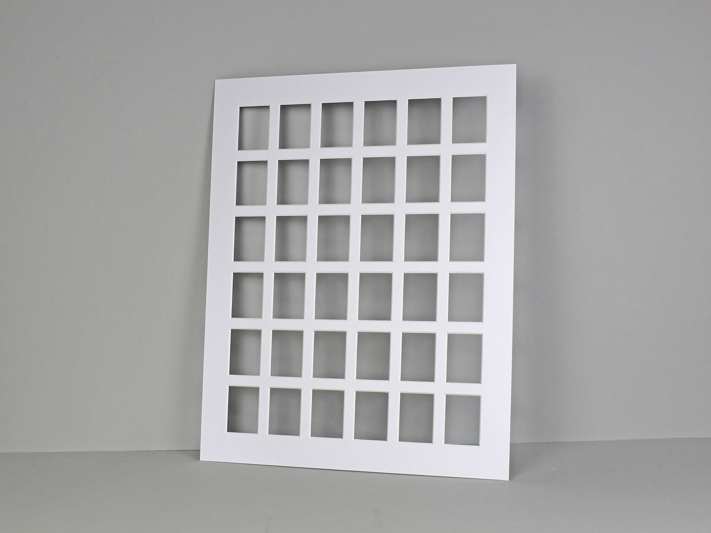Instax Mini Mount. To Suit Thirty-Six 46x62mm sized Photos. Outer Mount size 40x50cm. Portrait or Landscape. - PhotoFramesandMore - Wooden Picture Frames