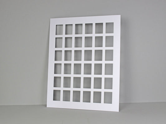 Instax Mini Mount. To Suit Thirty-Six 46x62mm sized Photos. Outer Mount size 40x50cm. Portrait or Landscape. - PhotoFramesandMore - Wooden Picture Frames