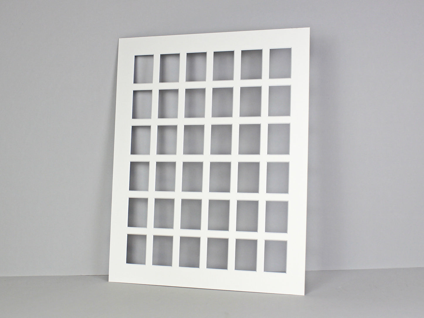Instax Mini Mount. To Suit Thirty-Six 46x62mm sized Photos. Outer Mount size 40x50cm. Portrait or Landscape. - PhotoFramesandMore - Wooden Picture Frames