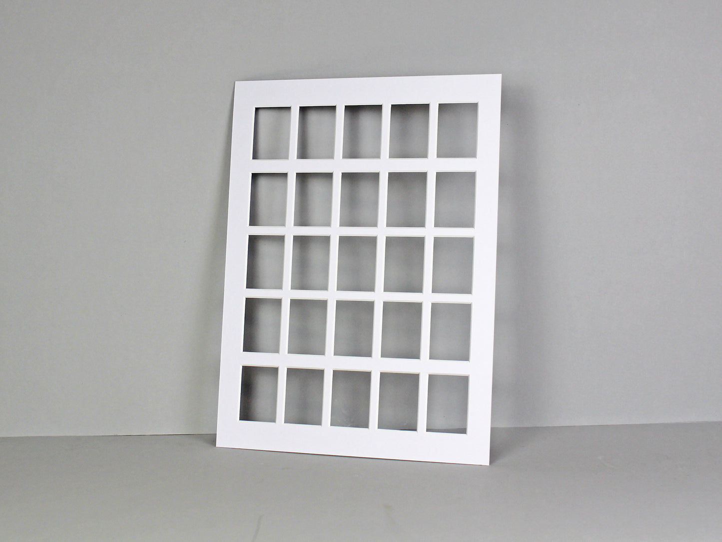 Instax Mini Mount. To Suit Twenty-Five Instax Mini sized Photos. Outer Mount size 30x40cm. Portrait or Landscape. - PhotoFramesandMore - Wooden Picture Frames