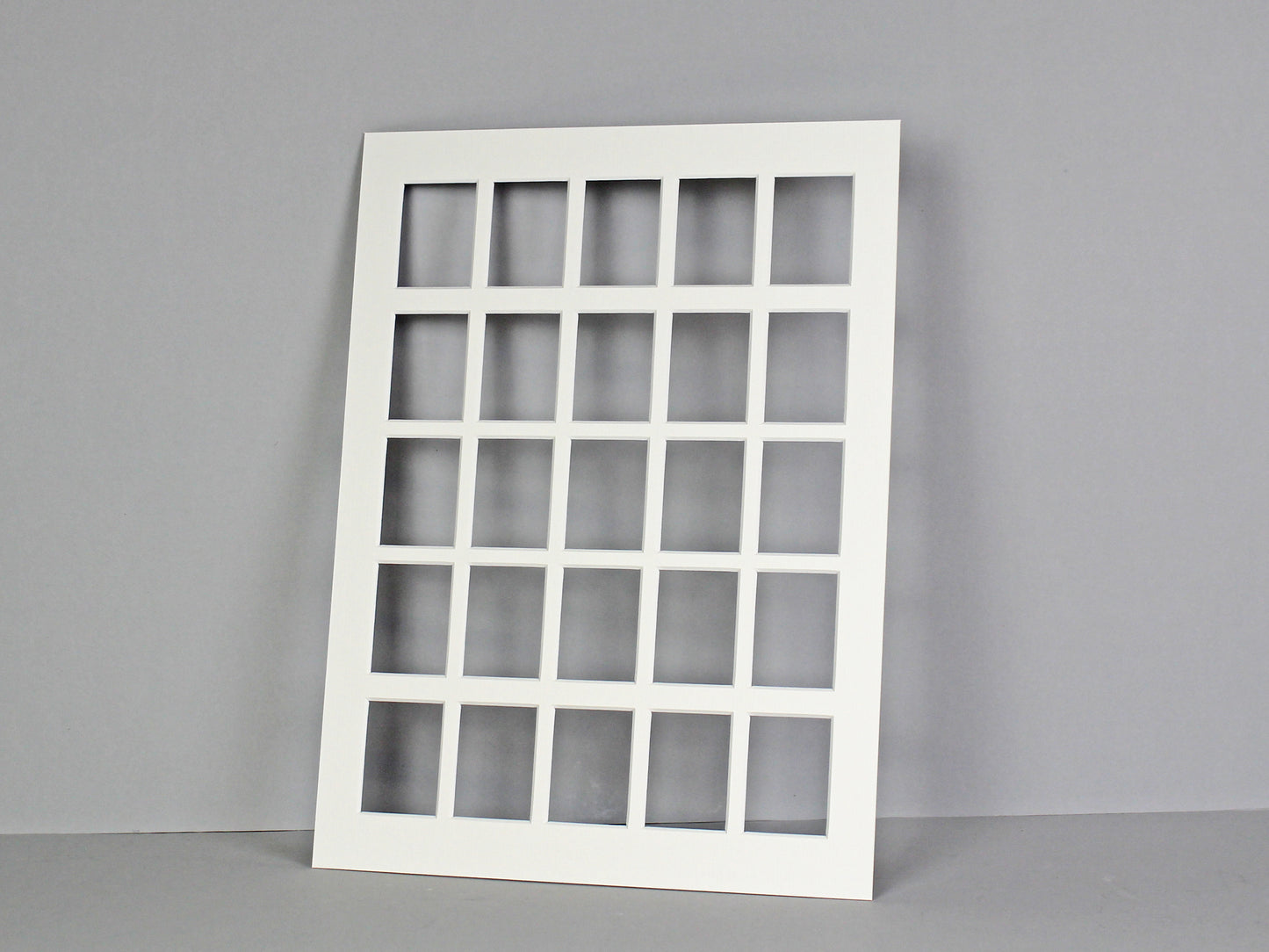 Instax Mini Mount. To Suit Twenty-Five Instax Mini sized Photos. Outer Mount size 30x40cm. Portrait or Landscape. - PhotoFramesandMore - Wooden Picture Frames