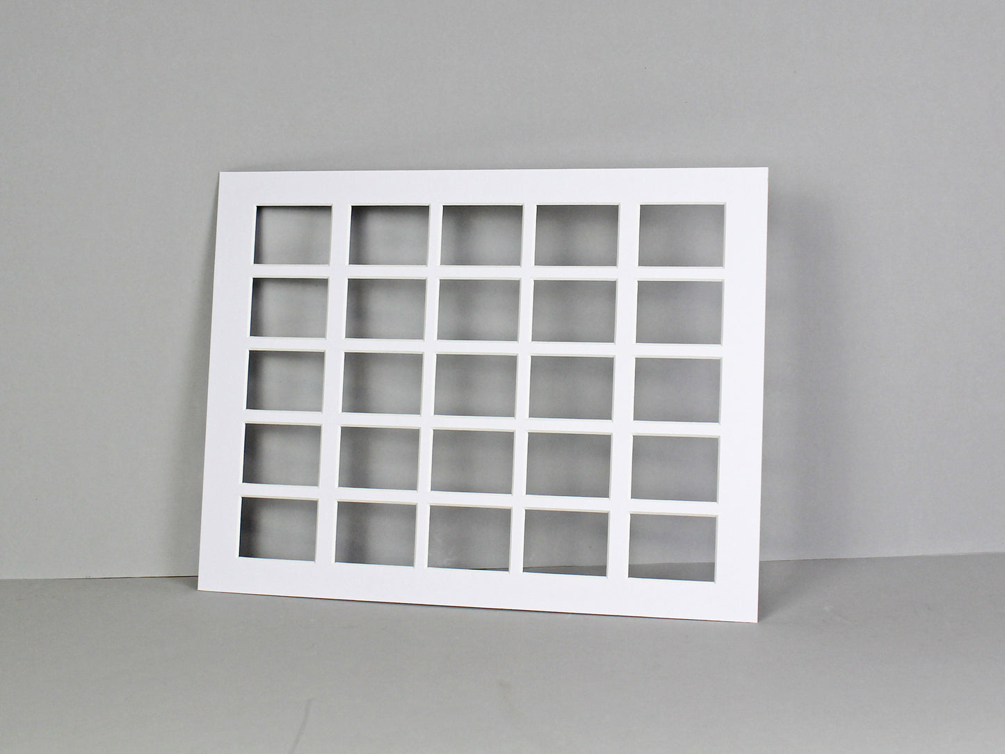 Instax Mini Mount. To Suit Twenty-Five Instax Mini sized Photos. Outer Mount size 30x40cm. Portrait or Landscape. - PhotoFramesandMore - Wooden Picture Frames