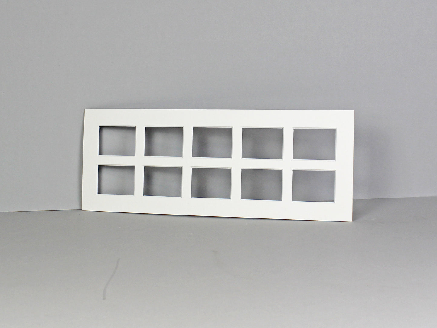 Instax Mini Mount. To Suit Ten instax sized Photos. Outer Mount size 15x40cm. Portrait or Landscape. - PhotoFramesandMore - Wooden Picture Frames