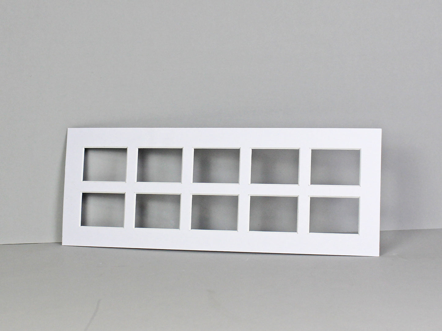 Instax Mini Mount. To Suit Ten instax sized Photos. Outer Mount size 15x40cm. Portrait or Landscape. - PhotoFramesandMore - Wooden Picture Frames