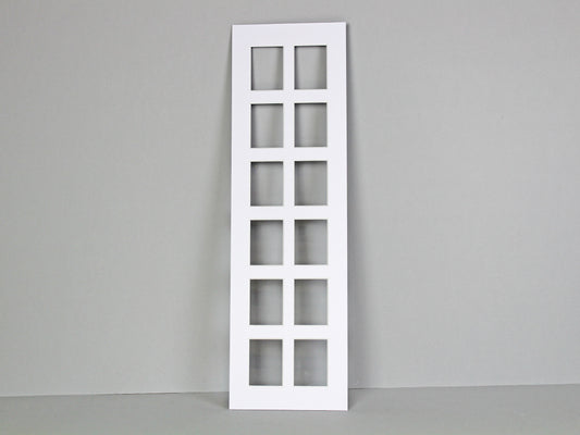 Instax Mini Mount. To Suit Twelve Instax Mini sized Photos. Outer Mount size 15x50cm. Portrait or Landscape. - PhotoFramesandMore - Wooden Picture Frames