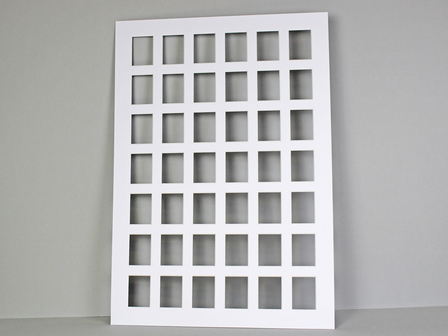 Instax Mini Mount. To Suit Forty-Two 46x62mm sized Photos. Outer Mount size A2 / 42x59.4cm. Portrait or Landscape. - PhotoFramesandMore - Wooden Picture Frames