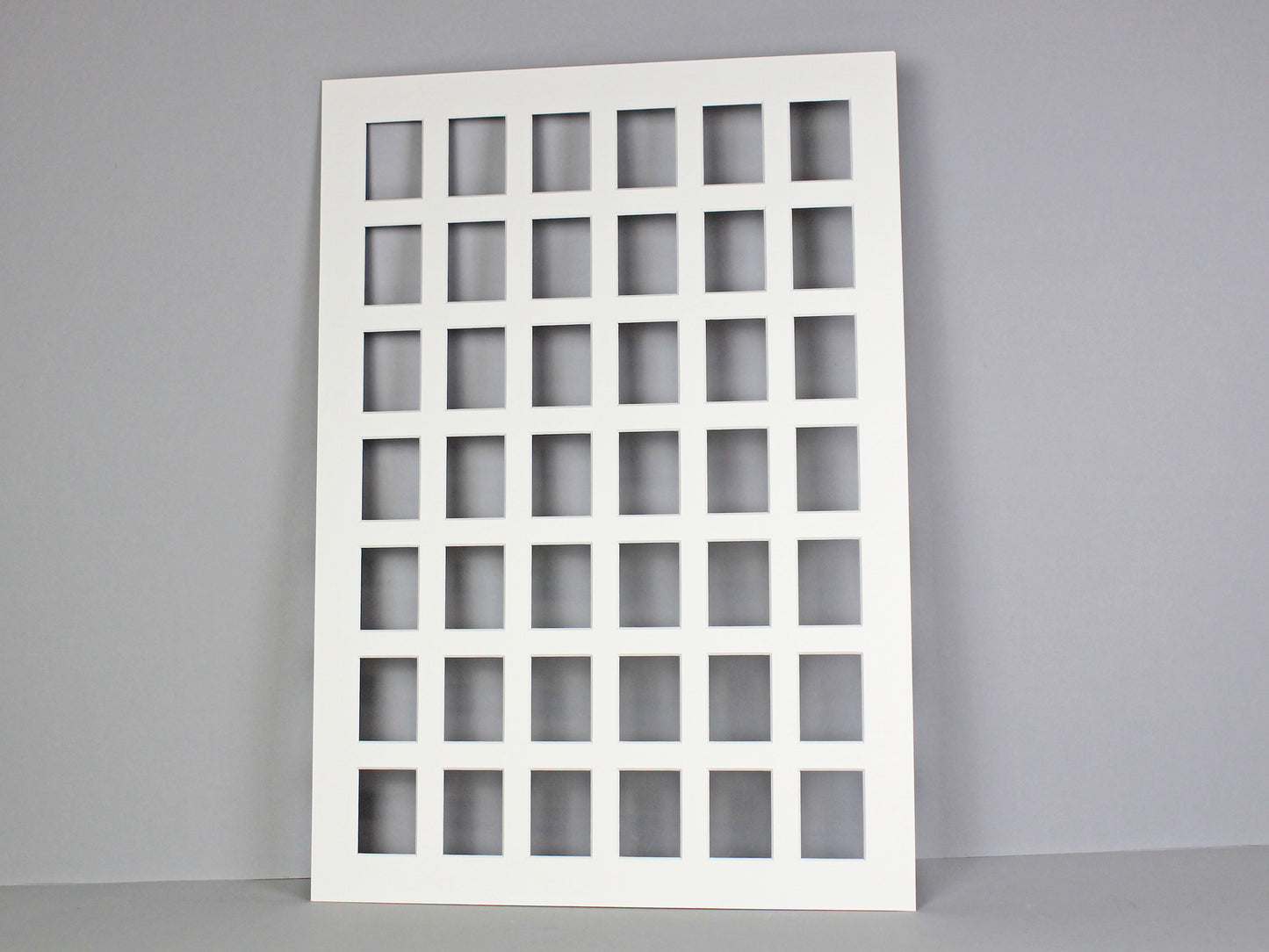 Instax Mini Mount. To Suit Forty-Two 46x62mm sized Photos. Outer Mount size A2 / 42x59.4cm. Portrait or Landscape. - PhotoFramesandMore - Wooden Picture Frames