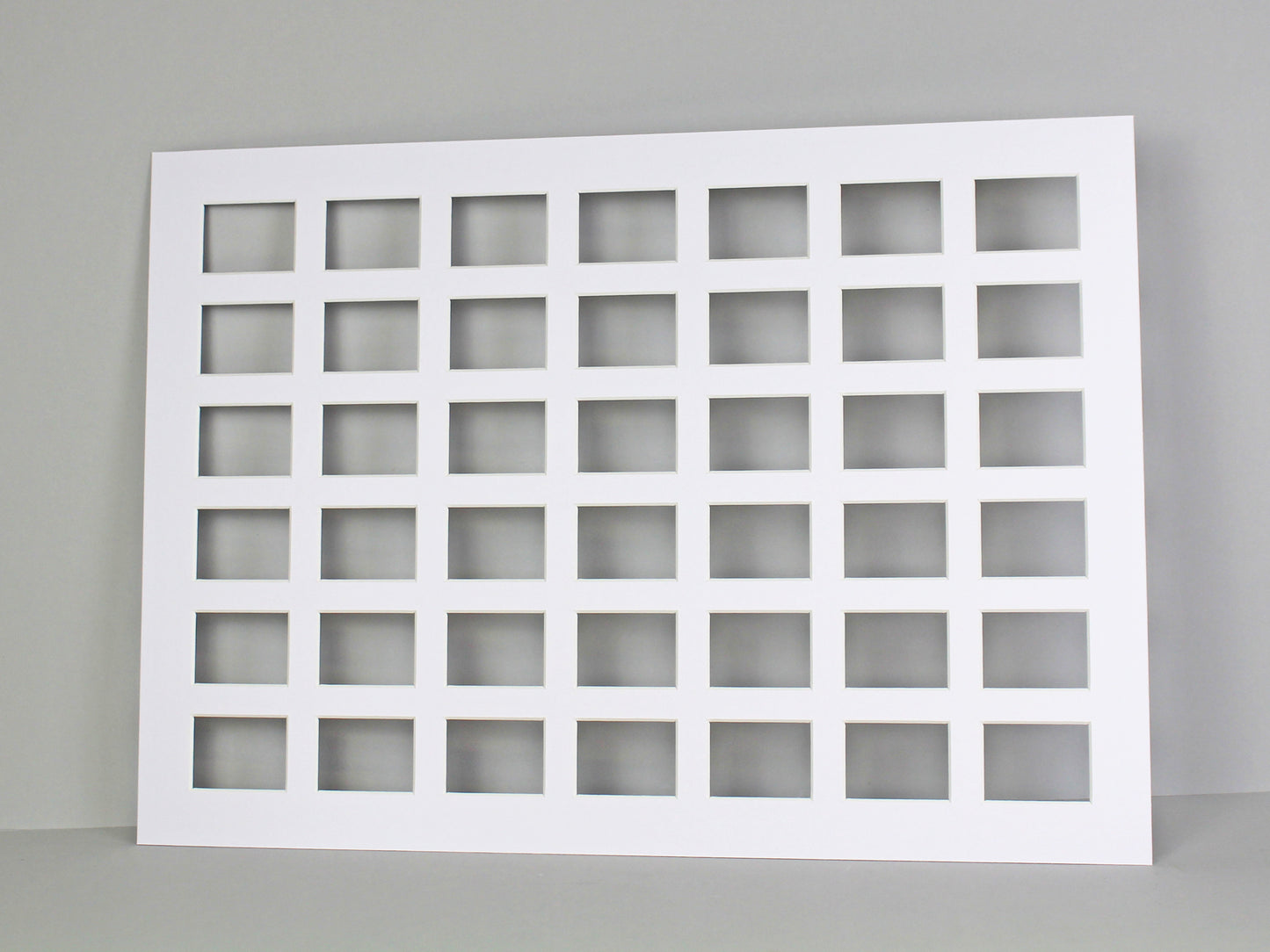 Instax Mini Mount. To Suit Forty-Two 46x62mm sized Photos. Outer Mount size A2 / 42x59.4cm. Portrait or Landscape. - PhotoFramesandMore - Wooden Picture Frames