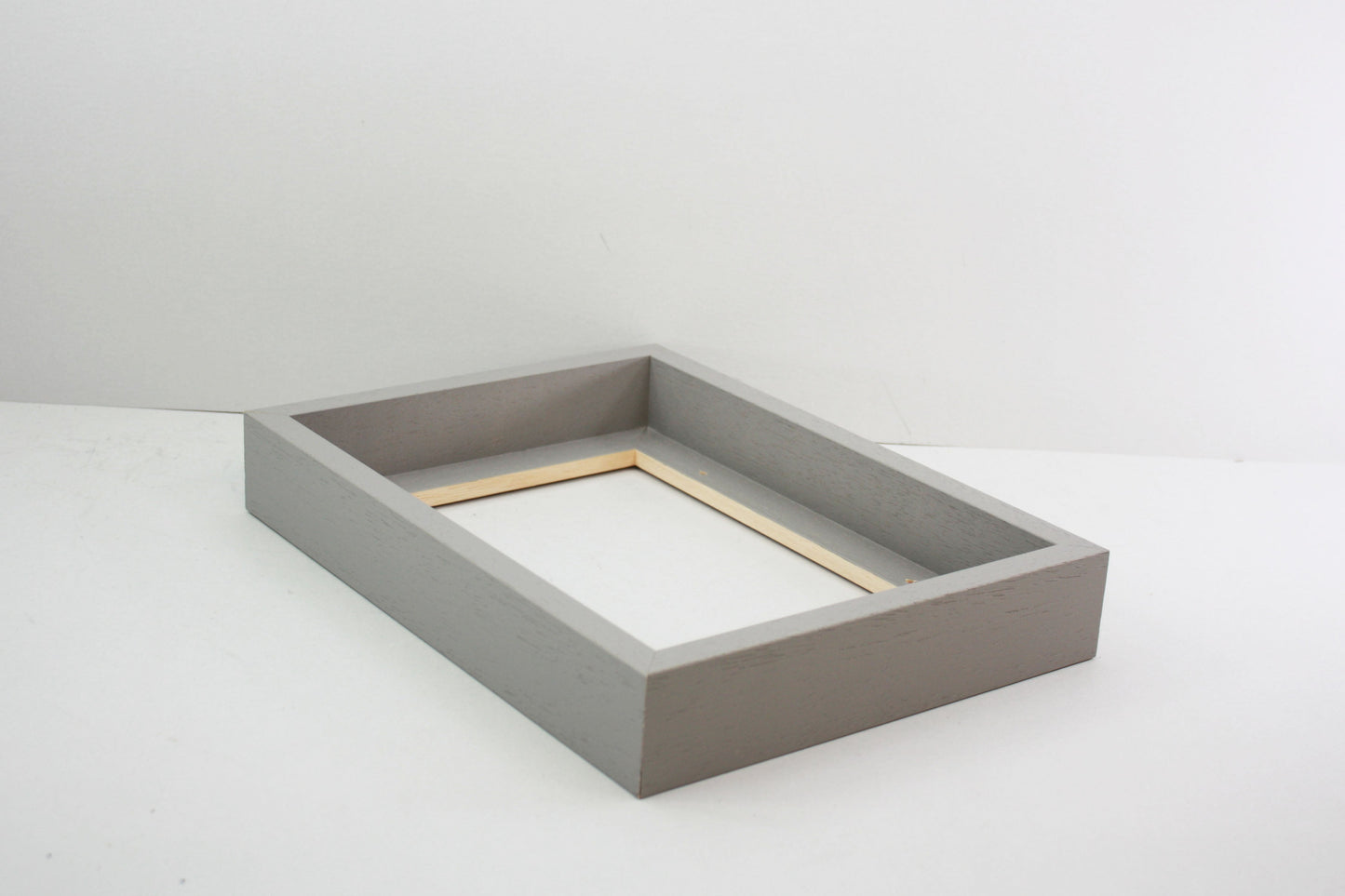 Pale Grey - 40mm Deep Canvas Tray Frames. Standard Sizes. Floating Effect Frames for Canvases. - PhotoFramesandMore - Wooden Picture Frames