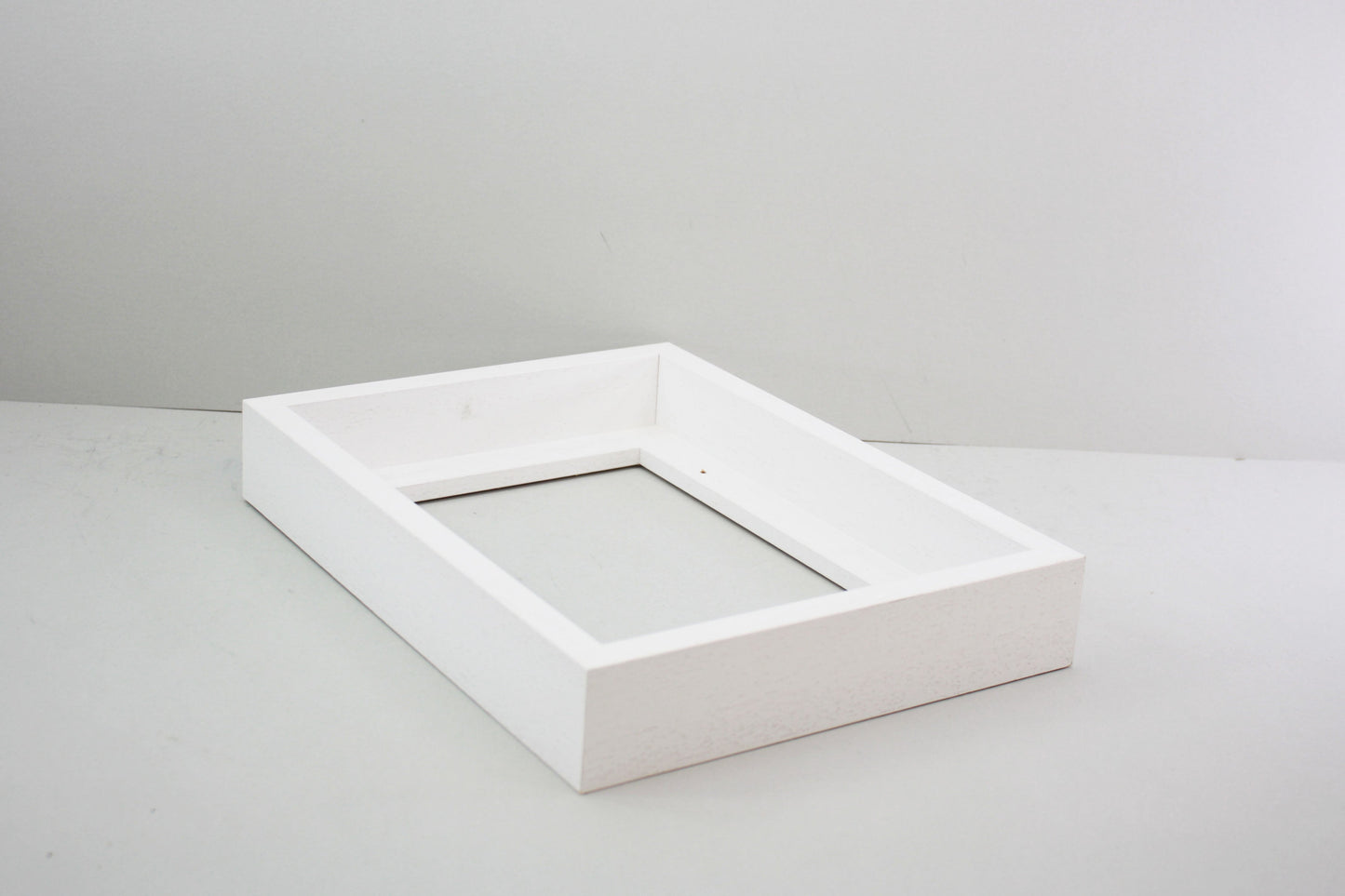 White - 40mm Deep Canvas Tray Frames. Standard Sizes. Floating Effect Frames for Canvases. - PhotoFramesandMore - Wooden Picture Frames