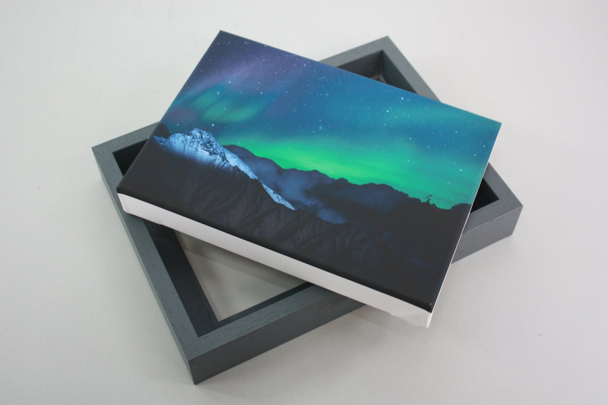 White - 40mm Deep Canvas Tray Frames.  Standard Sizes. Floating Effect Frames for Canvases. - PhotoFramesandMore - Wooden Picture Frames