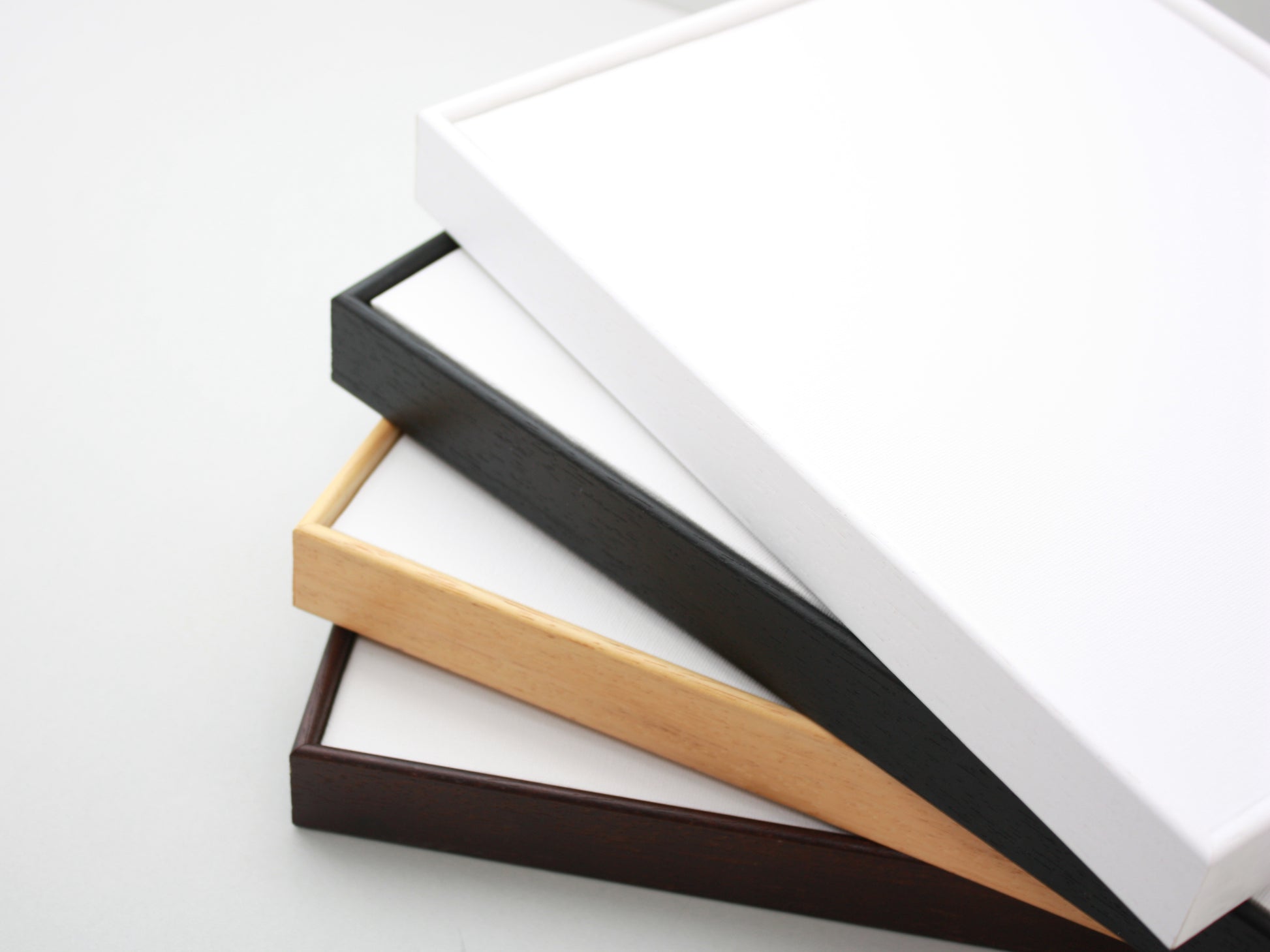 Made To Measure - Canvas Panel Wooden Tray Frames - PhotoFramesandMore - Wooden Picture Frames