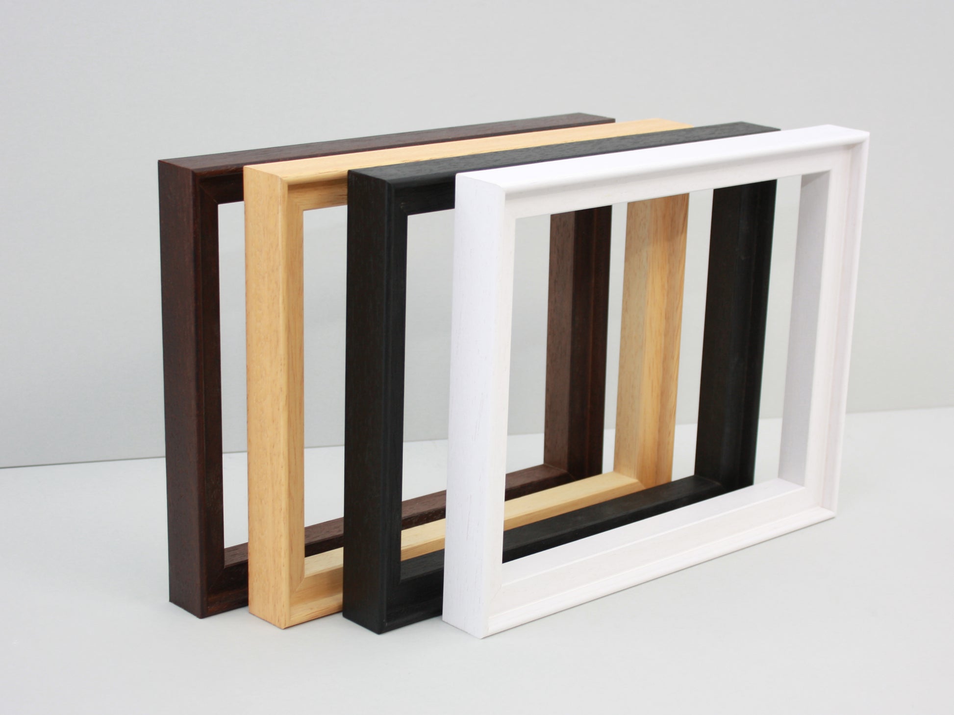 Made To Measure - Canvas Panel Wooden Tray Frames - PhotoFramesandMore - Wooden Picture Frames