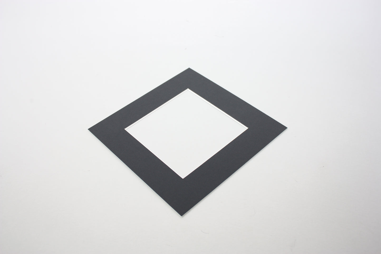 Packs of Square Mounts - Black - Pack of 5/10/20 - PhotoFramesandMore - Wooden Picture Frames