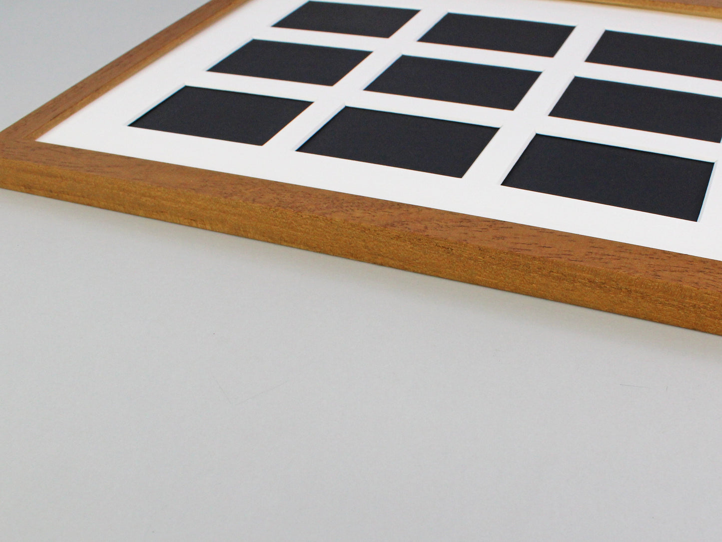 Instax Wide. Suits Twenty-five Instax wide sized Photos, Visual aperture 9.5x5.8cm. A2 Wooden Multi Aperture Frame. Portrait or Landscape. - PhotoFramesandMore - Wooden Picture Frames