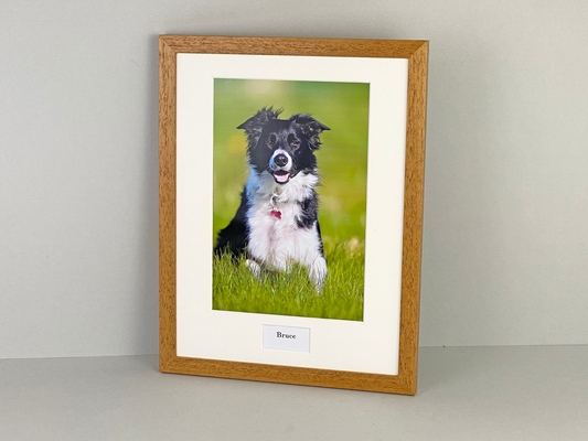 Personalised Caption Frames. 30x40cm Portrait Frame with 12x8" Photo. - PhotoFramesandMore - Wooden Picture Frames