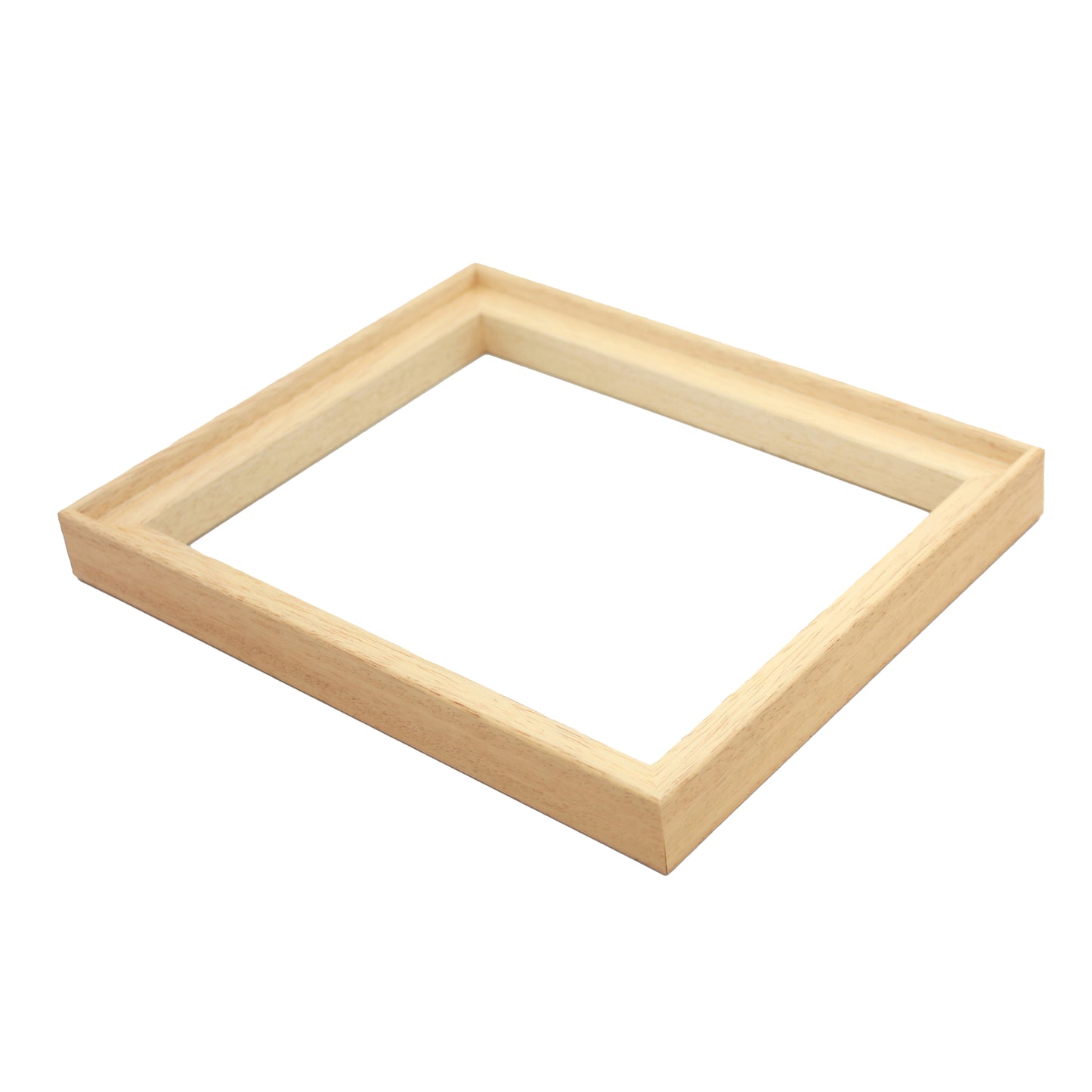 Art Board Frame - Natural Wood Colour - Wooden Tray Frame. Frames Designed for Canvas Panels. - PhotoFramesandMore - Wooden Picture Frames