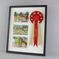 Rosette Display Frame. 40x50. Suits a Rosette and Three 5x7" Photographs. - PhotoFramesandMore - Wooden Picture Frames