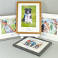 Personalised Caption Frames. 30x40cm Frame with 10x8 inch Photo. Your Text and Photo to treasure a special Anniversary. A Perfect Gift. - PhotoFramesandMore - Wooden Picture Frames
